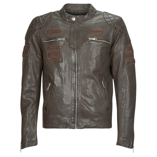 Chaqueta de cuero Nitro Barcelona Marron Redskin